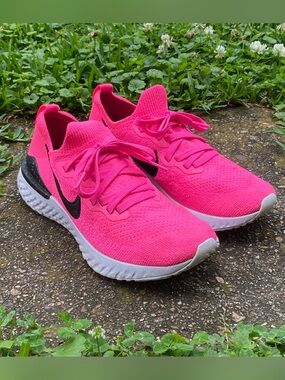 Nike Epic React Flyknit 2 Hot Pink Women's Running Shoes Size 7.5 BQ8927 601